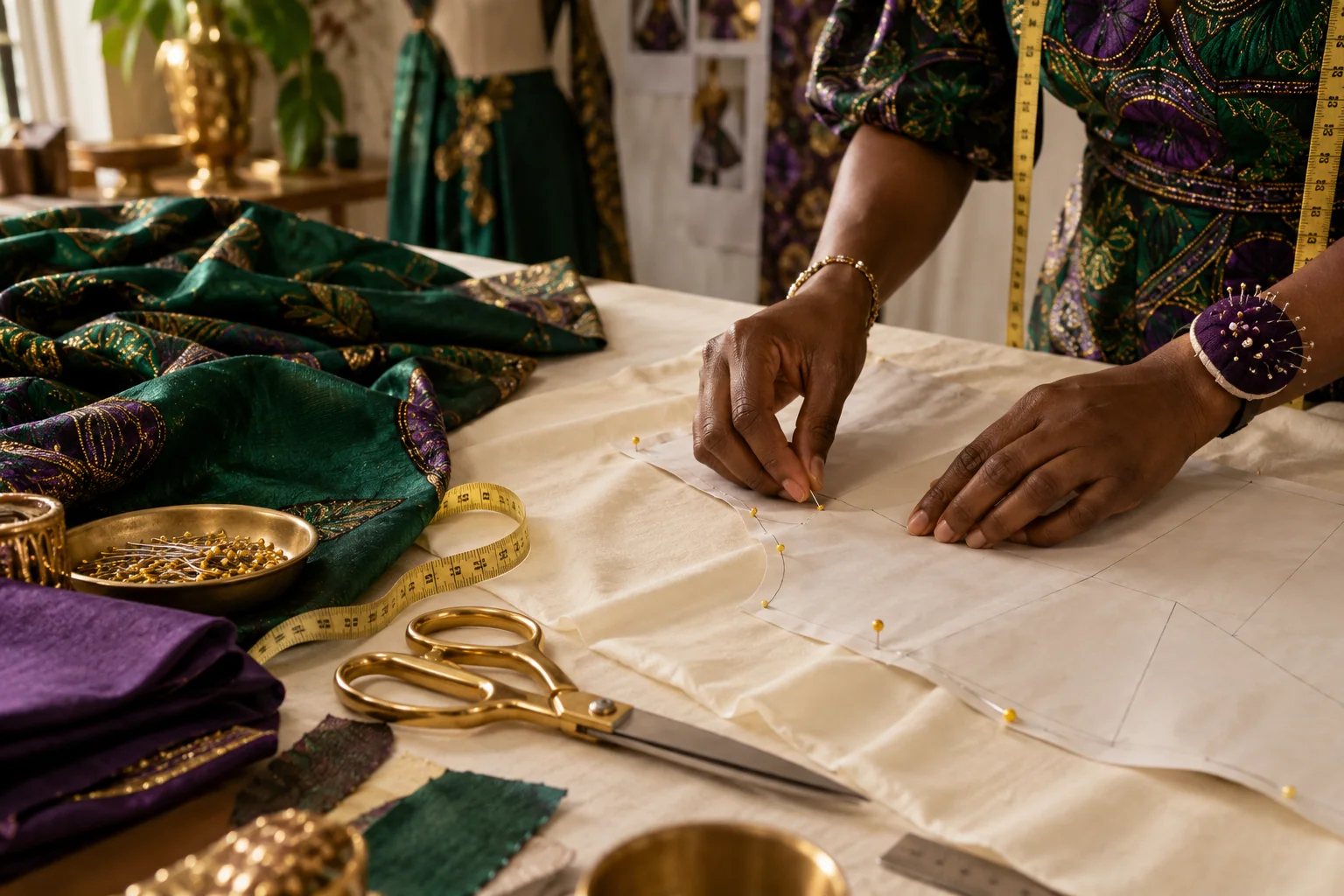 Illustrative pattern drafting and practical sewing